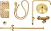 Pomme de douche - Style vintage - 2 types de jet - Laiton Voir les images du produit 5