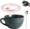 Grande tasse en céramique, 700 ml, bols à muesli (vert Voir les images du produit 1