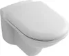 A white wall-mounted toilet. Náhled obrázku produktu