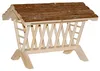 Kerbl Heuraufe Natur 45x32x33 cm Holz Produktbild-Vorschau 1