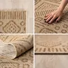 Homebyhome Tappeto Outdoor Beige Effetto Juta Rotondo 120 Anteprima dell’immagine prodotto 3