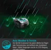 A robotic lawnmower on grass with rain effects and water spray. Produktbild-Vorschau