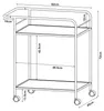 Servierwagen ’Hole’ mit 2 Ablagen 72 x 62 x 45 cm Produktbild-Vorschau 7