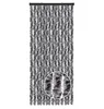 Rideau en peluche 56x185 Chiné noir - gris - blanc Voir les images du produit 1