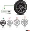 Coprimozzi Sparco 14 pollici Varese Oro Nero 4 pz Anteprima dell’immagine prodotto 3