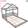 okwish Kinderbett Bodenbett in Hausform 140×200 cm mit Produktbild-Vorschau 7