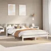 vidaXL Massivholzbett ohne Matratze Weiß 140x200 cm Produktbild-Vorschau 2