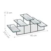 relaxdays 10030950_0 relaxdays Etagere   transparent Podgląd zdjęcia produktu 4