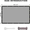 （2X4M）Schwarz Halbtransparent Sonnenschutz PVC Plane, Produktbild-Vorschau 8