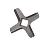 A close-up, isolated shot of a metal blade with four pointed arms and a square opening in the center. Produktbild-Vorschau