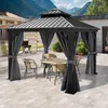 YITAHOME Pavillon 3x3 m, Winterfest Gazebo, Festem Dach, Produktbild-Vorschau 2