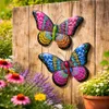 Ensemble de 2 papillons métalliques pour jardin – Voir les images du produit 2