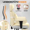 HOFFREE Ergonomischer Leder Bürostuhl, hoher XXL Drehstuhl Produktbild-Vorschau 4