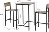 SoBuy 3 pezzi tavolo da bar con sedie set da bar tavolo da Anteprima dell’immagine prodotto 3