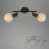 Deckenleuchte Spotleuchte Schwenkbar 2xE27 60W schwarz Produktbild-Vorschau 7