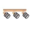 ZMH Deckenstrahler 3 Flammig Holz E14  Küchenlampe LED Produktbild-Vorschau 6