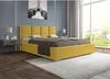 Gepolsterte Bett mit Velours-Bezug Axel Polsterbett mit Produktbild-Vorschau 1