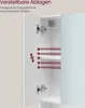 VASAGLE Badezimmerschrank mit 3 Türen, Spiegelschrank, Produktbild-Vorschau 4