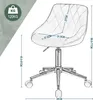 EUGAD 1x Bürohocker, Drehhocker, höhenverstellbar, mit Produktbild-Vorschau 7