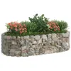 vidaXL Gabionen-Hochbeet Verzinktes Eisen 200x100x50 cm Produktbild-Vorschau 3