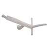 A white plastic toilet flush lever is shown against a white background. Anteprima dell’immagine prodotto