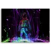 Leinwandbild Neon-Spieler 60x40 Feeby Violett bild für die Produktbild-Vorschau 3
