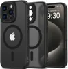 Three black iPhone cases are displayed, with one showing the phone screen. Náhled obrázku produktu