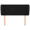 The Living Store Kopfteil mit Ohren Schwarz 103x23x78/88 cm Produktbild-Vorschau 3