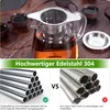 Teesieb, 2er-Pack (mit Deckel), 304 Edelstahl Teezubehör Produktbild-Vorschau 3