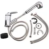 A collection of chrome-plated faucet parts and accessories laid out on a white background. Produktbild-Vorschau