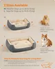 Cama para perros FEANDREA, cojín reversible, 80 x 65 x 20 Vista previa de la imagen del producto 3