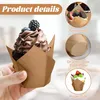 200 Stück Tulpen Backförmchen Muffinförmchen Papier Cupcake Produktbild-Vorschau 3