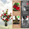 COSTWAY Arbre artificiel 2 avec 24 fleurs, camélia Voir les images du produit 6