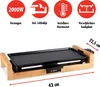 ALPINA Teppanyaki-Grill, 2000 W, 43x22,5 cm, Bambusgehäuse Produktbild-Vorschau 2