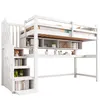 Merax Lit superposé 90x200cm avec bureau et escalier, en Voir les images du produit 10