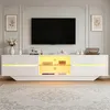 Merax Hochglanz TV-Lowboard mit LED Beleuchtung, TV-Schrank Produktbild-Vorschau 3
