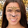 Oblique Unique Leopard Gesicht Sticker Set Tiergesicht Produktbild-Vorschau 4