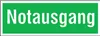 SafetyMarking Fluchtwegschild Alu B300xH105 mm Notausgang Produktbild-Vorschau 2