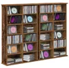 vidaXL CD Regal 2 Stk. Altholz 60 x 17 x 92 cm Produktbild-Vorschau 3