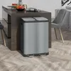 HOMCOM Vuilnisbak, 2 x 30 liter, trapmodel met deksel, Productafbeelding-voorbeeld 2