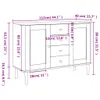 vidaXL Sideboard SENJA Rattan-Optik Braun 112x40x80 cm Produktbild-Vorschau 11