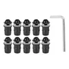 10PCS Motocykl M5x16mm/0.6in Sada šroubů čelního skla Náhled obrázku produktu 2