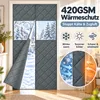 Cortina magnética termoaislante de 90x210 cm, color gris, Vista previa de la imagen del producto 2