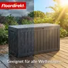 Floordirekt Gartenbox Holz-Optik wetterfeste Kissenbox 270L Produktbild-Vorschau 6