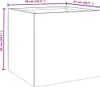 A diagram showing the dimensions of a planter box. Produktbild-Vorschau