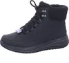 A black Skechers women's boot is shown against a white background. Voir les images du produit