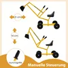 COSTWAY sedile escavatore ruotabile a 360°, 121x40x64 cm Anteprima dell’immagine prodotto 5