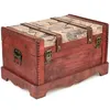 SEVICO Schatztruhe Schatzkiste mit Schloss Holz Holzkiste Produktbild-Vorschau 4