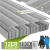 JUSKYS® Profilblech - Grau 12er Set, verzinkter Stahl, Produktbild-Vorschau 1