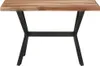 The Living Store Esstisch 120x60x75 cm Massivholz Produktbild-Vorschau 2